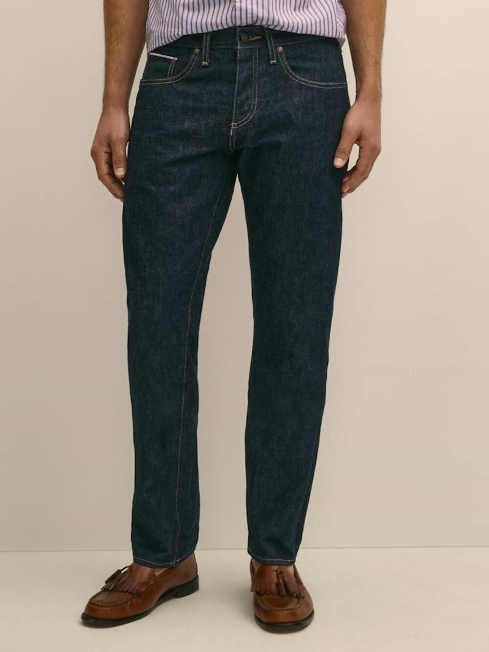 Brooks Brothers Cherry Street Straight Selvedge Denim Pants in W32 L32